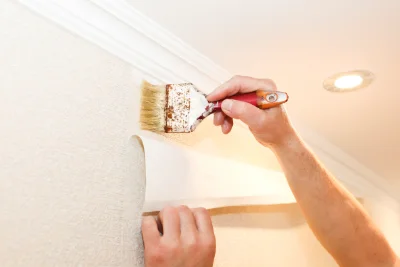 Pose de papier peint à Lombrès — revêtements muraux et toiles de verre